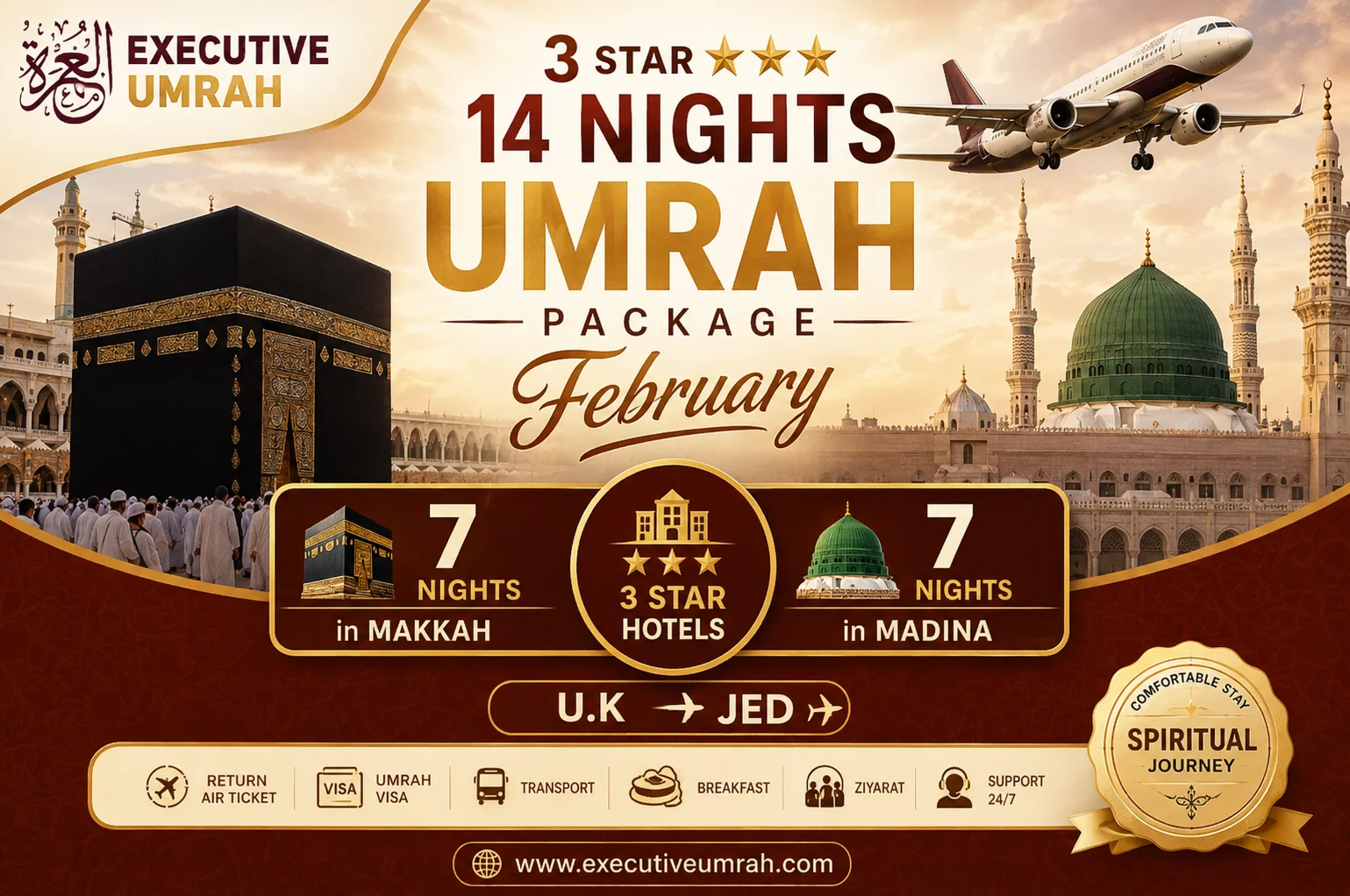 14 Nights Executive February Umrah 